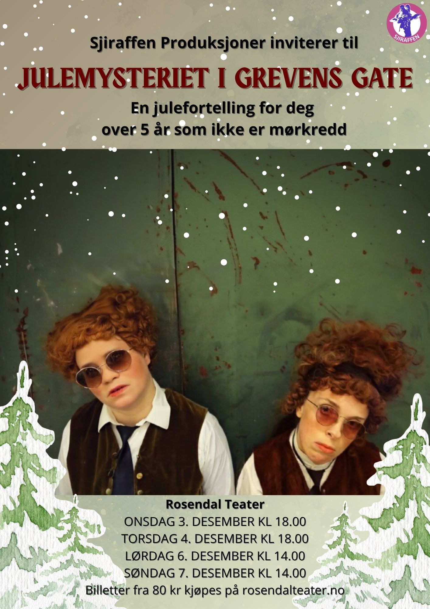 JULEMYSTERIET I GREVENS GATE Sjiraffen Produksjoner